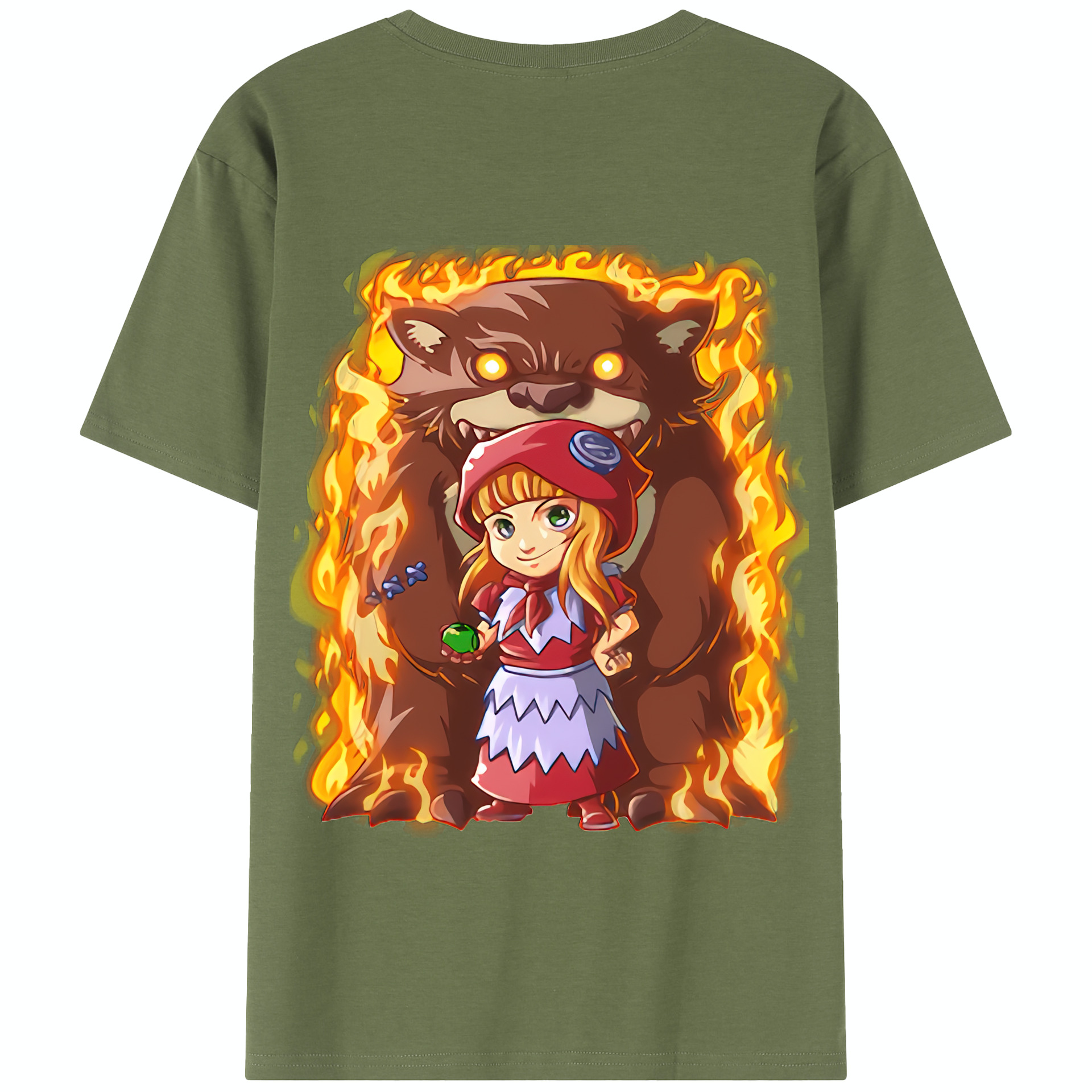 リーグ・オブ・レジェンド League of Legends LOL 綿100％半袖Tシャツ（背面プリント）